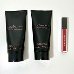 NEW Christian Siriano Silhouette Perfumed Body Lotion, Shower Gel, Lip Gloss